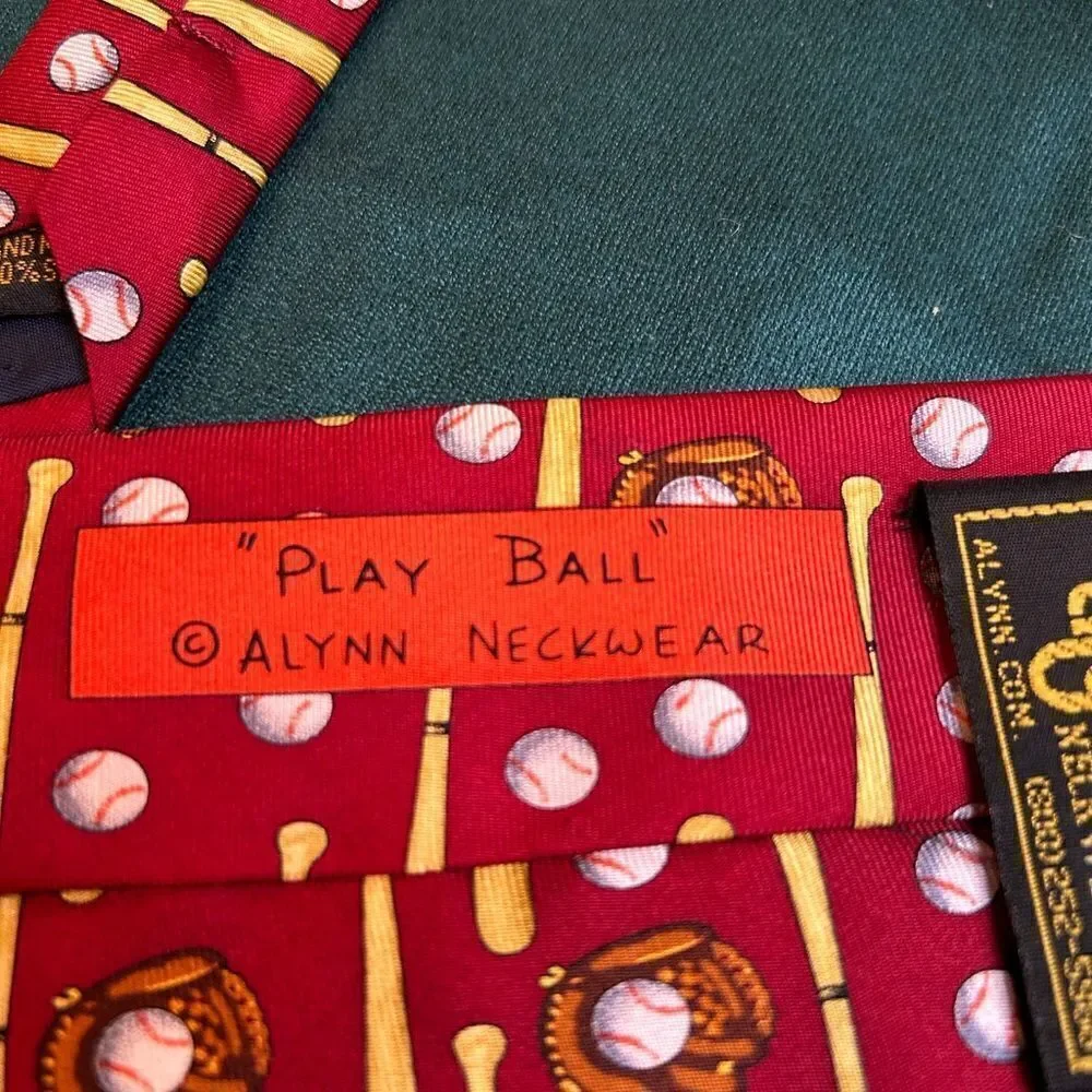 Alynn Neckwear baseball tie
